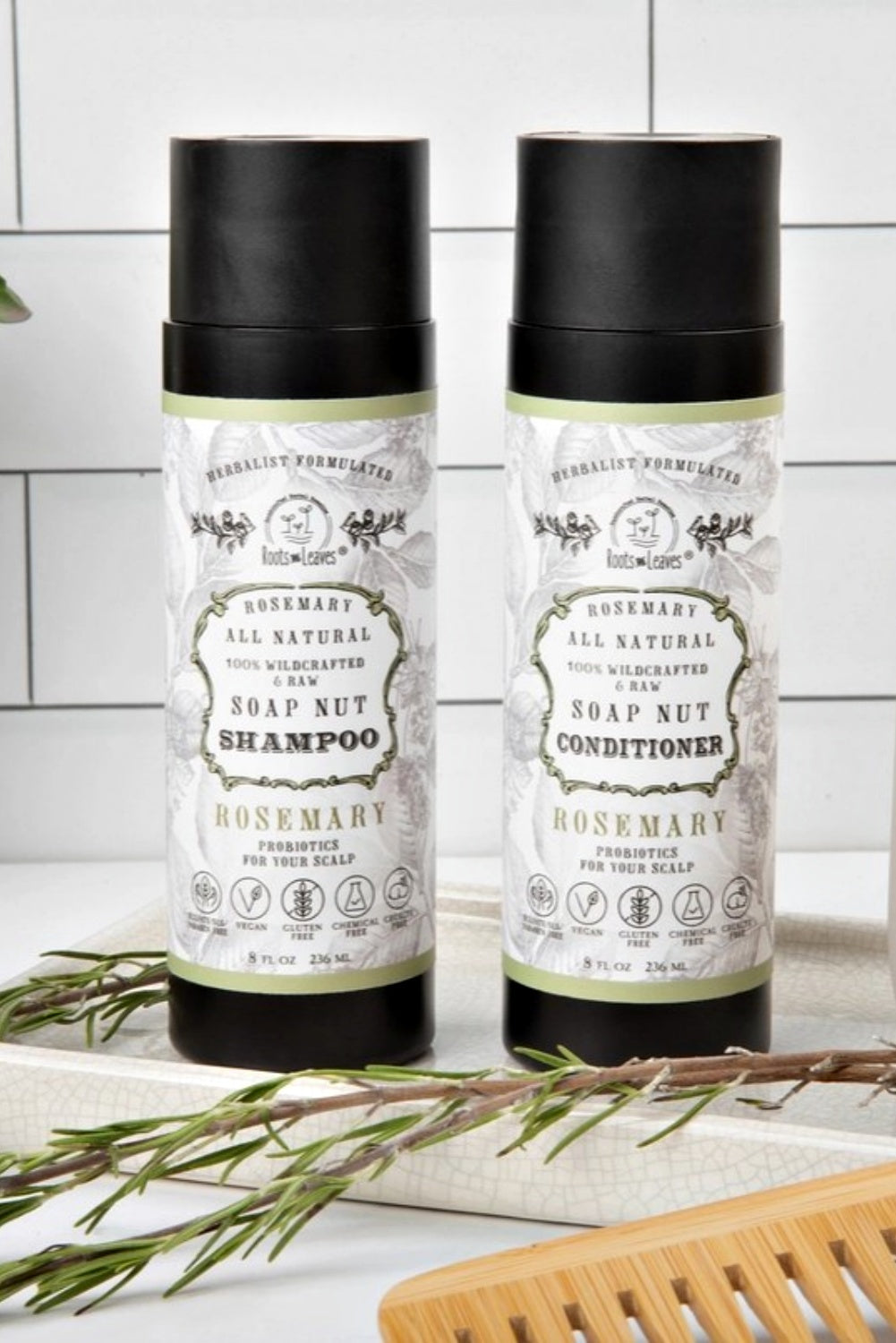 ROOTS + LEAVES SOAPNUT SHAMPOO + CONDITIONER