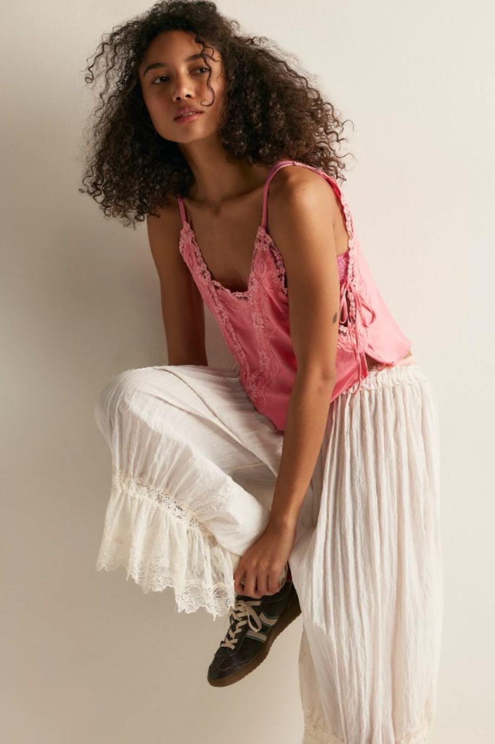 FREE PEOPLE SOMEONE LIKE YOU CAMI CONCH SHELL PINK