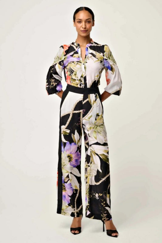 ONCE WAS SORREL WIDE LEG PANT IN TANGLED BLOSSOM