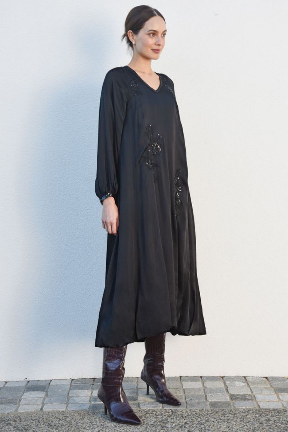 TRELISE COOPER SPARKLE ALL NIGHT DRESS BLACK