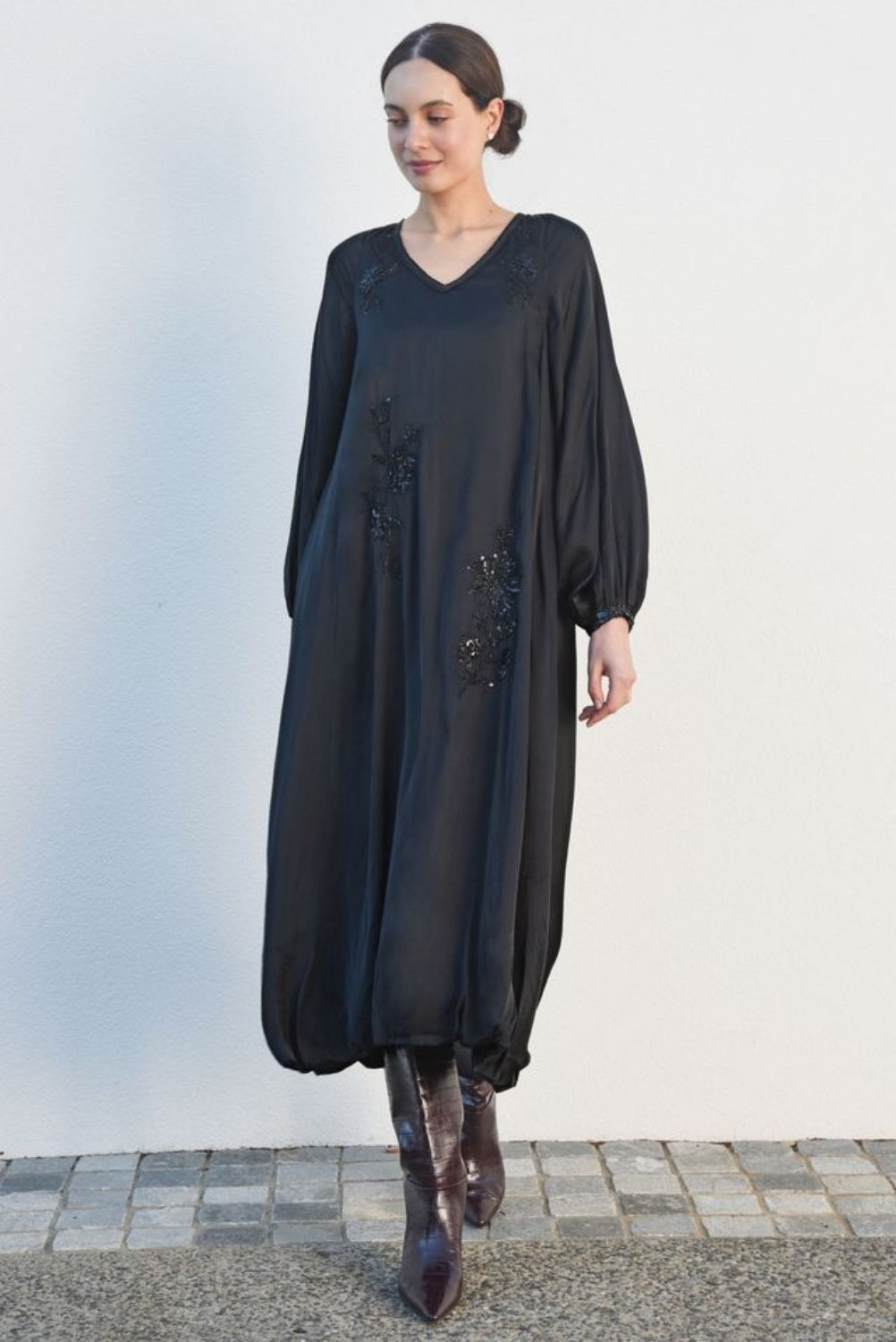 TRELISE COOPER SPARKLE ALL NIGHT DRESS BLACK