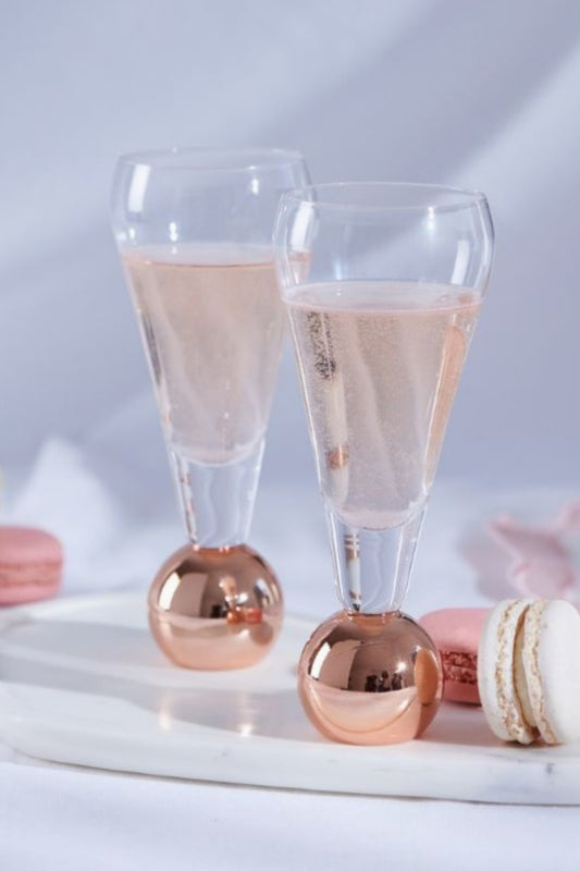 STEMLESS CHAMPAGNE GLASSES SET OF 2