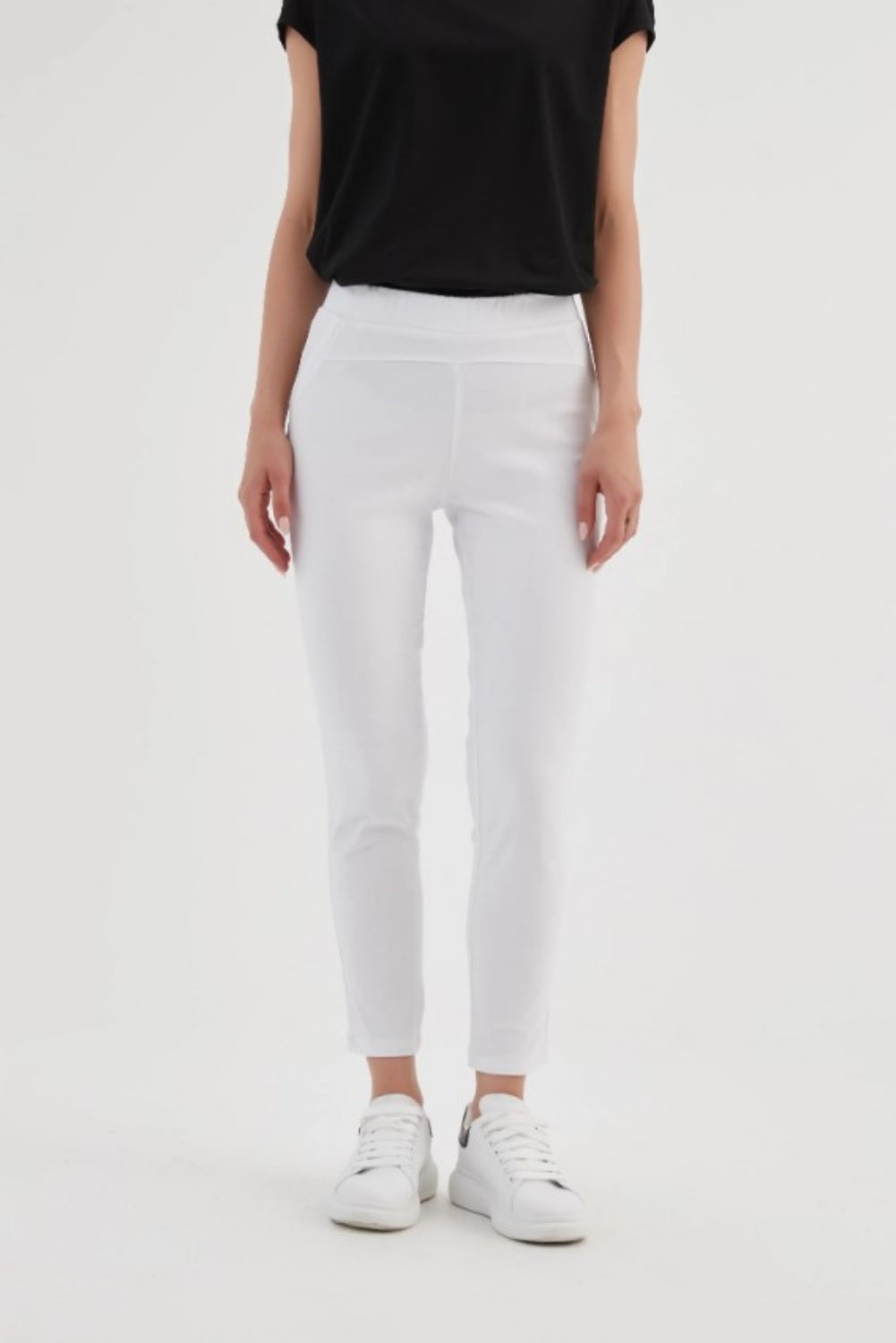 TIRELLI STRAIGHT CROP PANT HIGH ANKLE WHITE