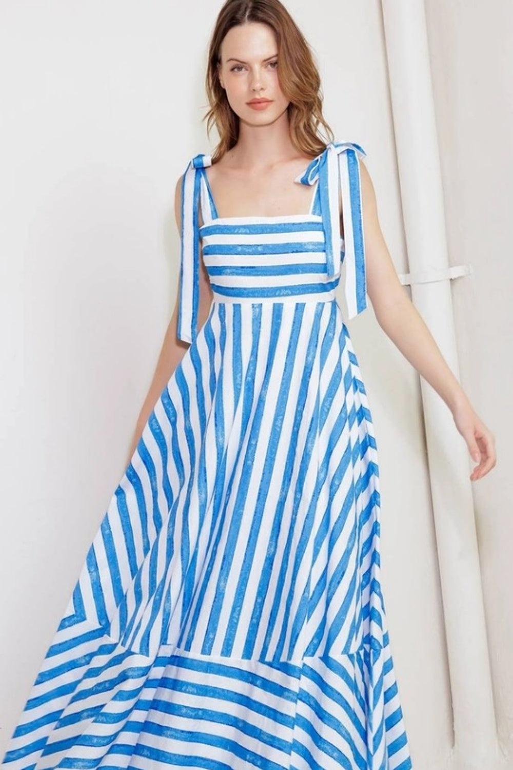PALM BEACH STRIPED MAXI DRESS