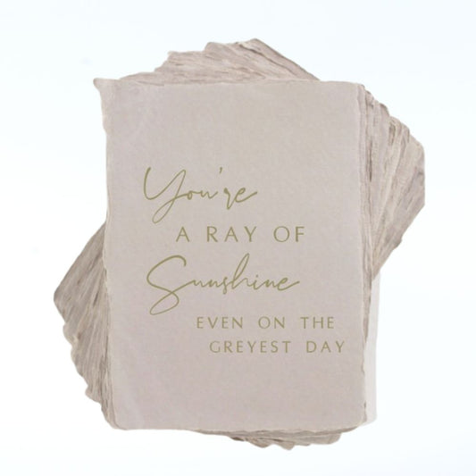 PAPER BARISTAS RAY OF SUNSHINE HANDMADE GREETING CARD