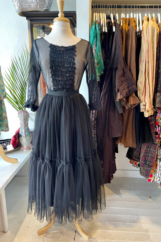 LOST + FOUND SWAN LAKE TULLE SKIRT BLACK