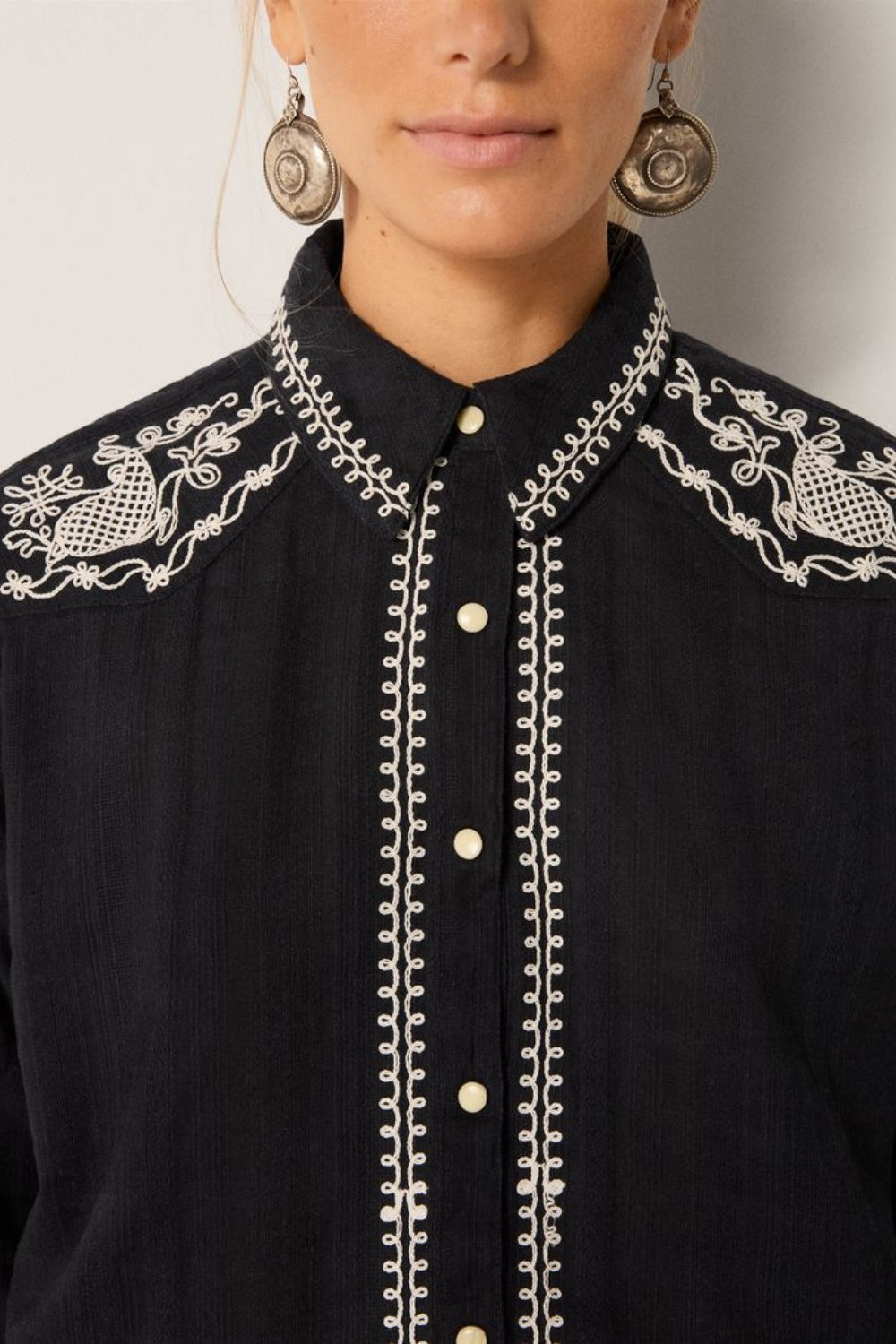 MAISON HOTEL TABASCO BLOUSE BLACK