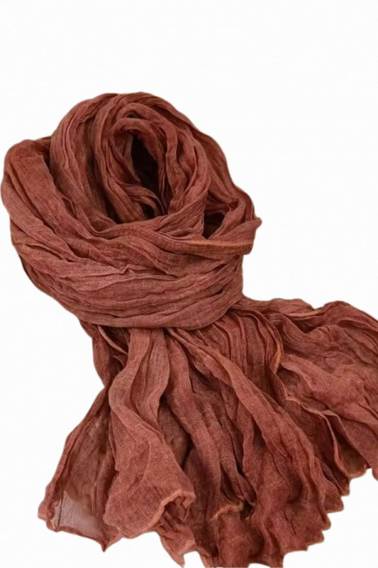 TALITHA SCARF TERRACOTTA