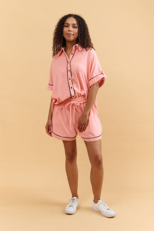 COLLECTIVO ISABELLA TERRY TOWELING SHIRT
