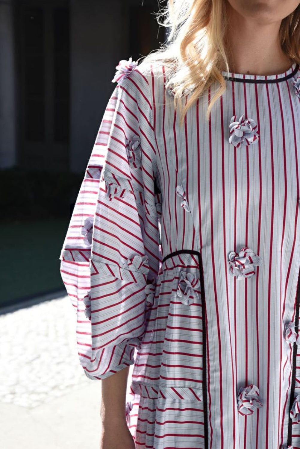 TRELISE COOPER TIERS FOR FEARS DRESS  STRIPE-TACULAR