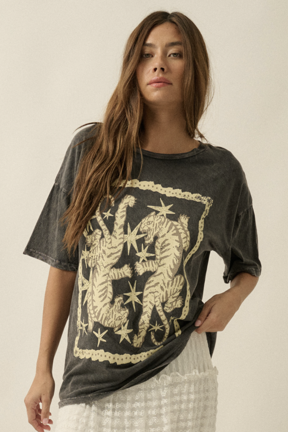 PROMESA VINTAGE TWO TIGERS TEE