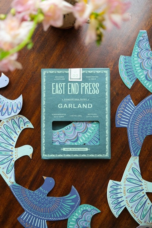 EAST END PRESS PEACE DOVES CONCERTINA GARLAND