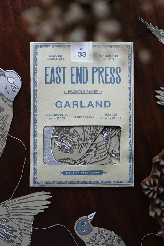 EAST END PRESS TURTLE DOVES SEWN GARLAND