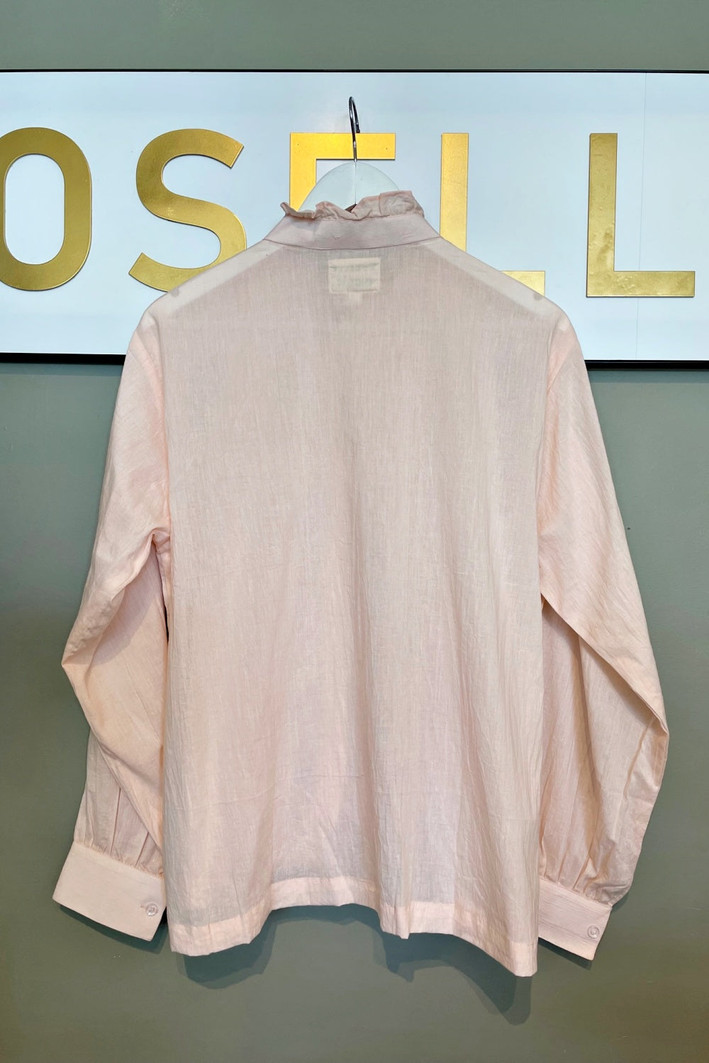 ROSELLE TUXEDO SHIRT SHELL PINK