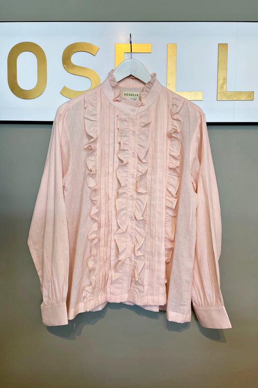 ROSELLE TUXEDO SHIRT SHELL PINK