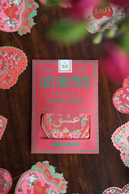 EAST END PRESS VALENTINE'S SEWN GARLAND