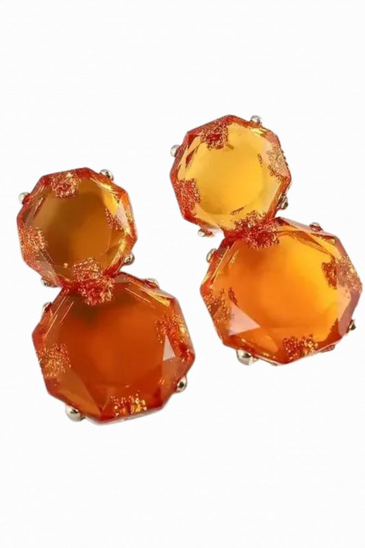 VERONICA EARRINGS AMBER