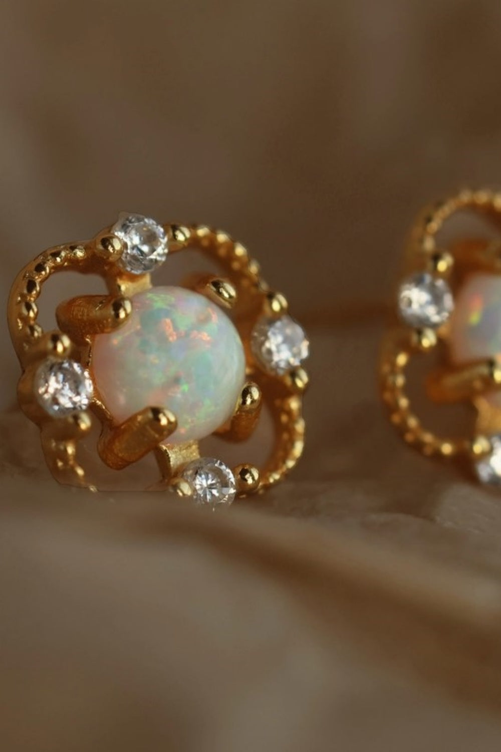 SILK PURSE SOW'S EAR VICTORIAN OPAL STUDS