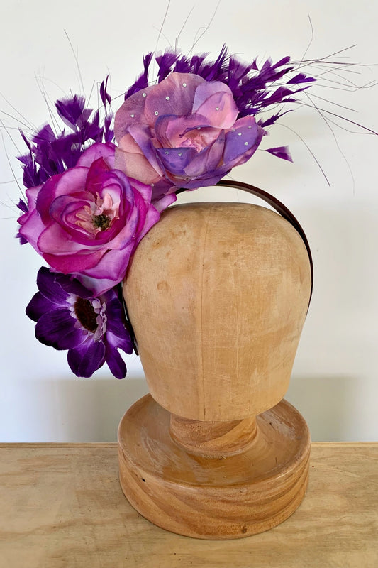 FLORA FASCINATA VIOLETTA HEADPIECE