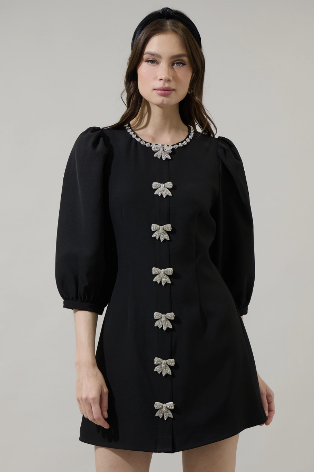 BLACK DIAMOND MINI DRESS