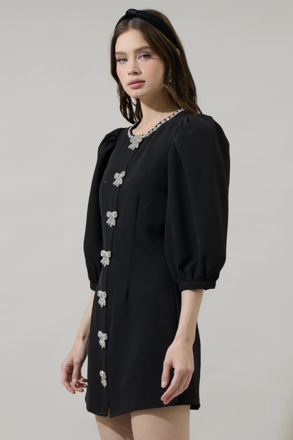 BLACK DIAMOND MINI DRESS