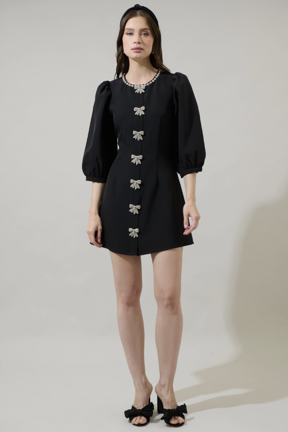 BLACK DIAMOND MINI DRESS