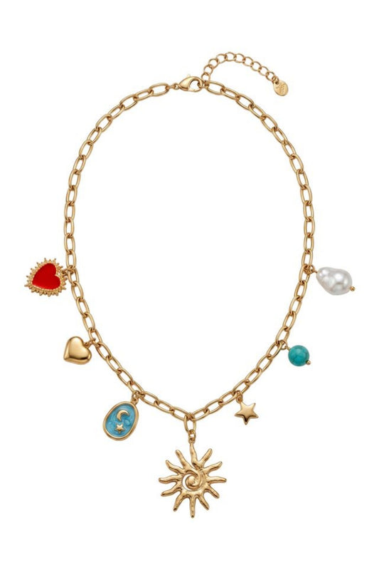 HAVEN ZAMBEZI CHARM NECKLACE SUN