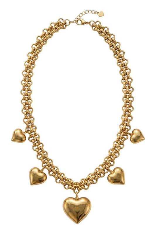 HAVEN ZAMBEZI CHARM NECKLACE HEART