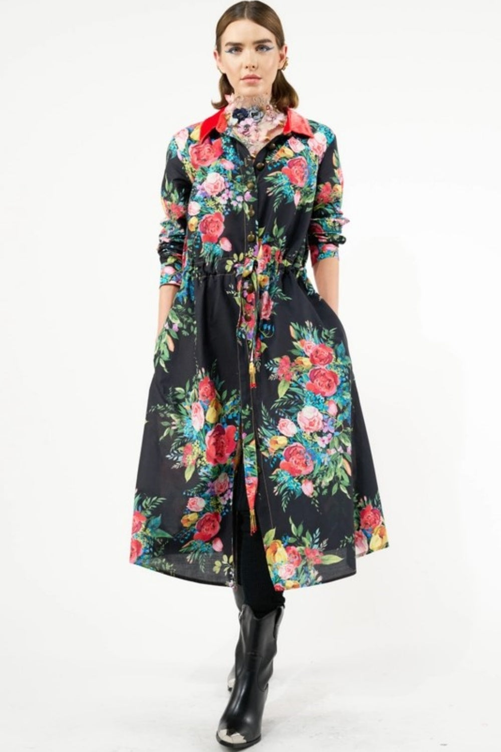 ARATTA ZINNIA SHIRTDRESS