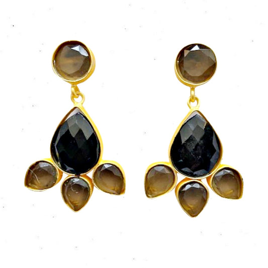 RASHIDA EARRINGS TOFFEE