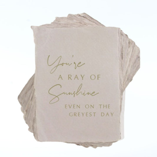 RAY OF SUNSHINE GREETING CARD